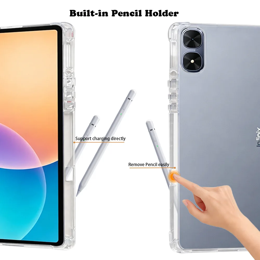 Case for Infinix XPad Edge 2026 13.2-inch tablet protective case, portable, TPU soft shell, with pen slot protective case