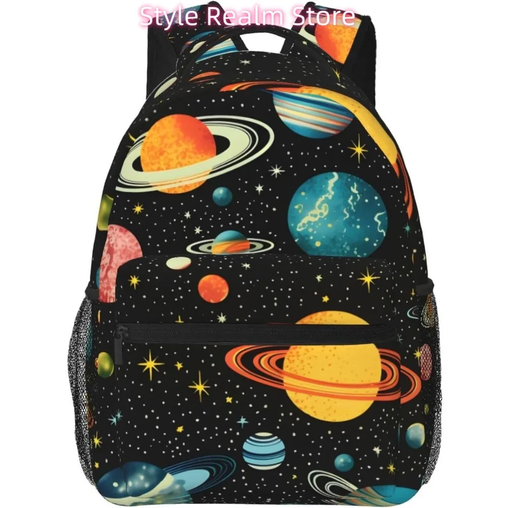 

laptop bag back to school Funny Universe Planets Lightweight Laptop Backpack Lightweight Multipurpose Travel Casual Daypack Unis