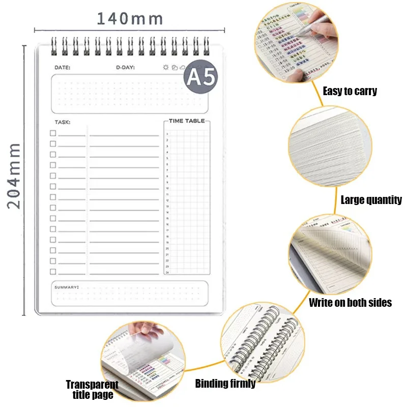 160 صفحة عادة تعقب التقويم للقيام قائمة مخطط دوامة ملزمة يوميا أسبوعيًا وشهريًا عادة المقتفي مجلة ودفتر الهدف #3