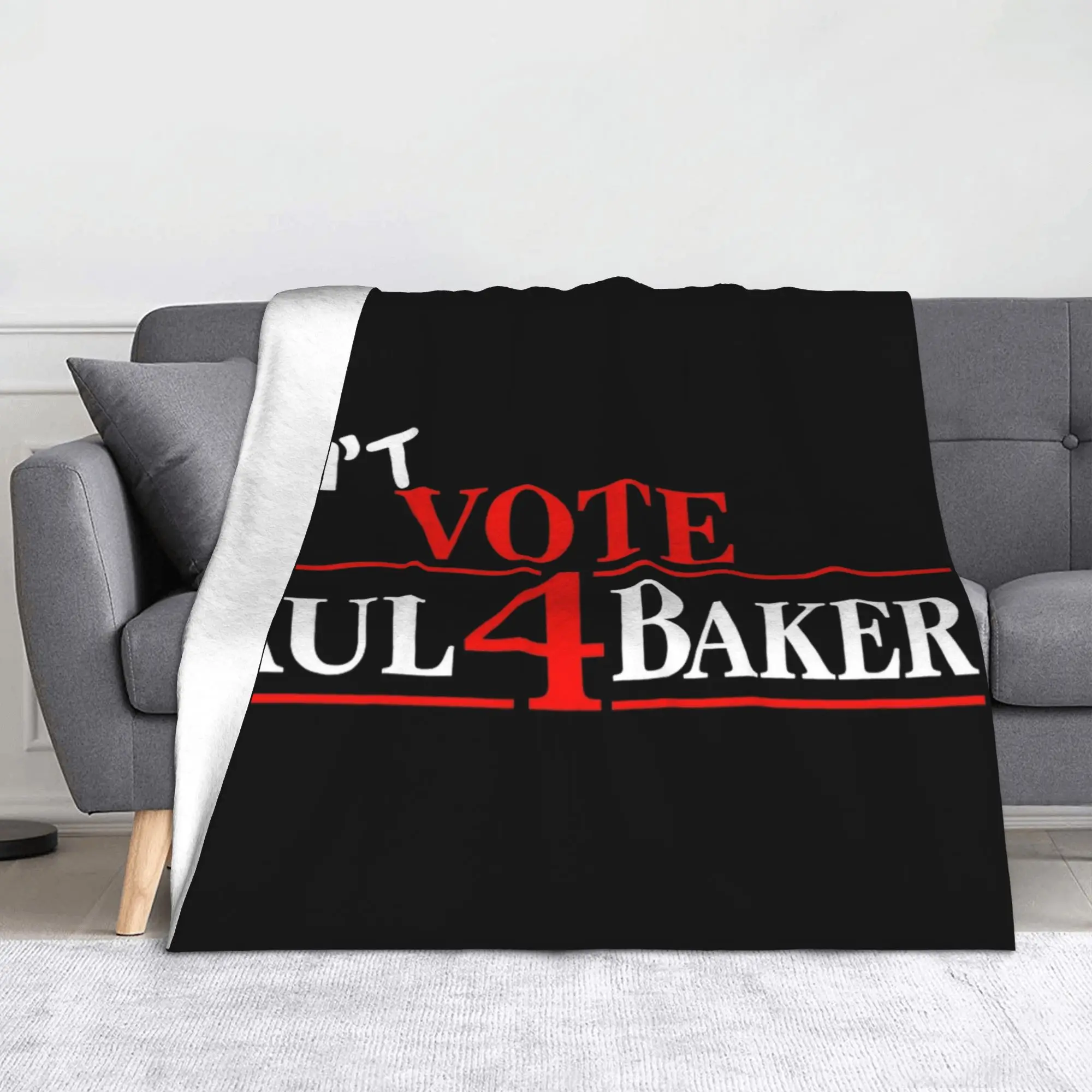 Don't Vote Paul 4 Baker Knitted Blanket Fleece  Warm Throw Blanket for Bed Bedspread