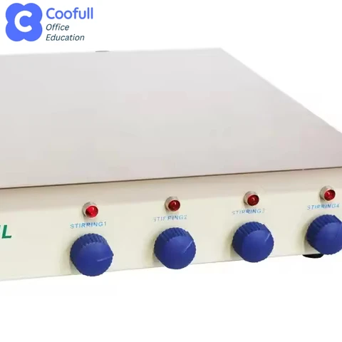 

Coofull Four-Row Magnetic Stirrer for Laboratory Heating Equipment Including Heating Plate