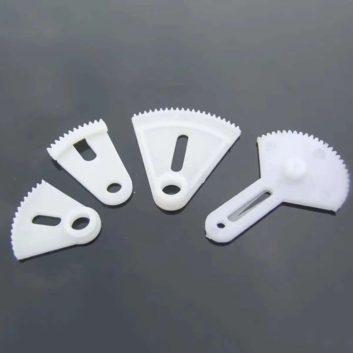 10/20Pcs Various Fan Gears 0.5 Mmodulus Plastic Gears Steering Curved Gears Shaped Limit Fan DIY
