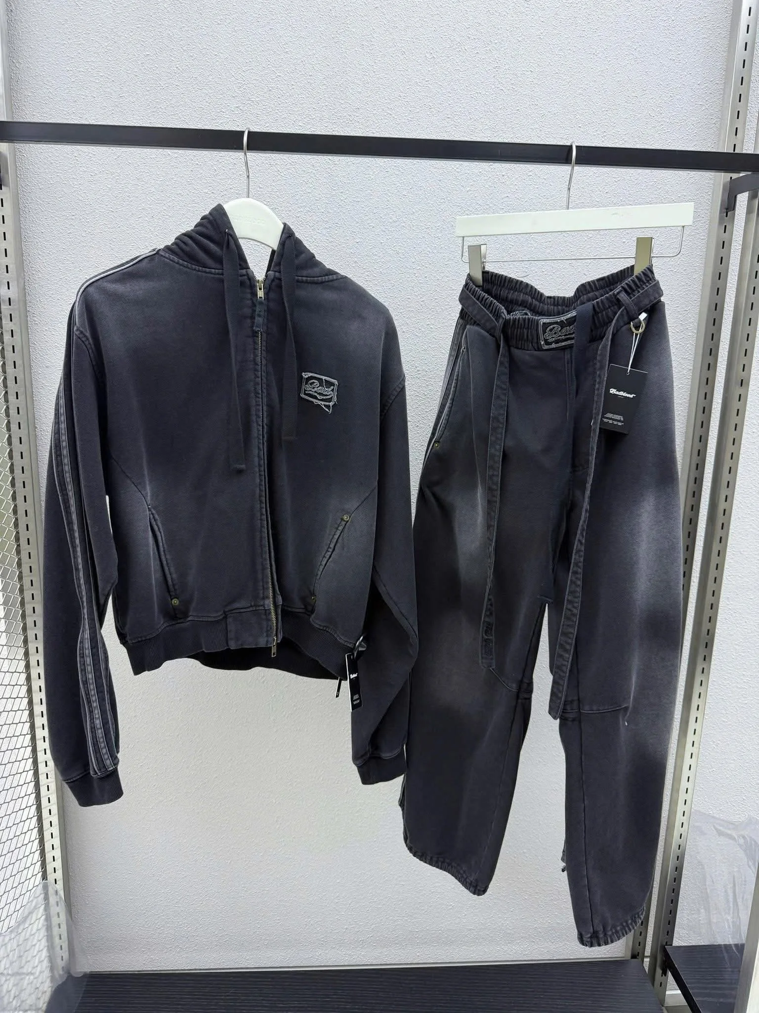 

Retro Hoodie Women's Design Casual Loose Sports American Denim Jaet Top Casual Sle Long Sve Zipper Closure