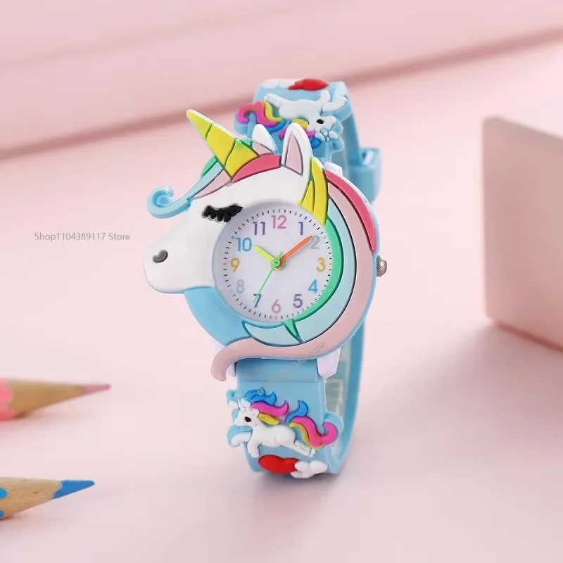 Orologio da regalo in silicone per cartoni animati per ragazzi e ragazze Orologio da polso per bambini carino colorato adorabile Little Fresh Sport Jelly Candy Color