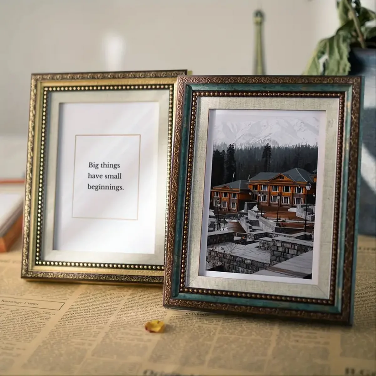 Bingkai Foto Kayu Retro Nostal - Bamboo Photo Frame ulasan dan harga