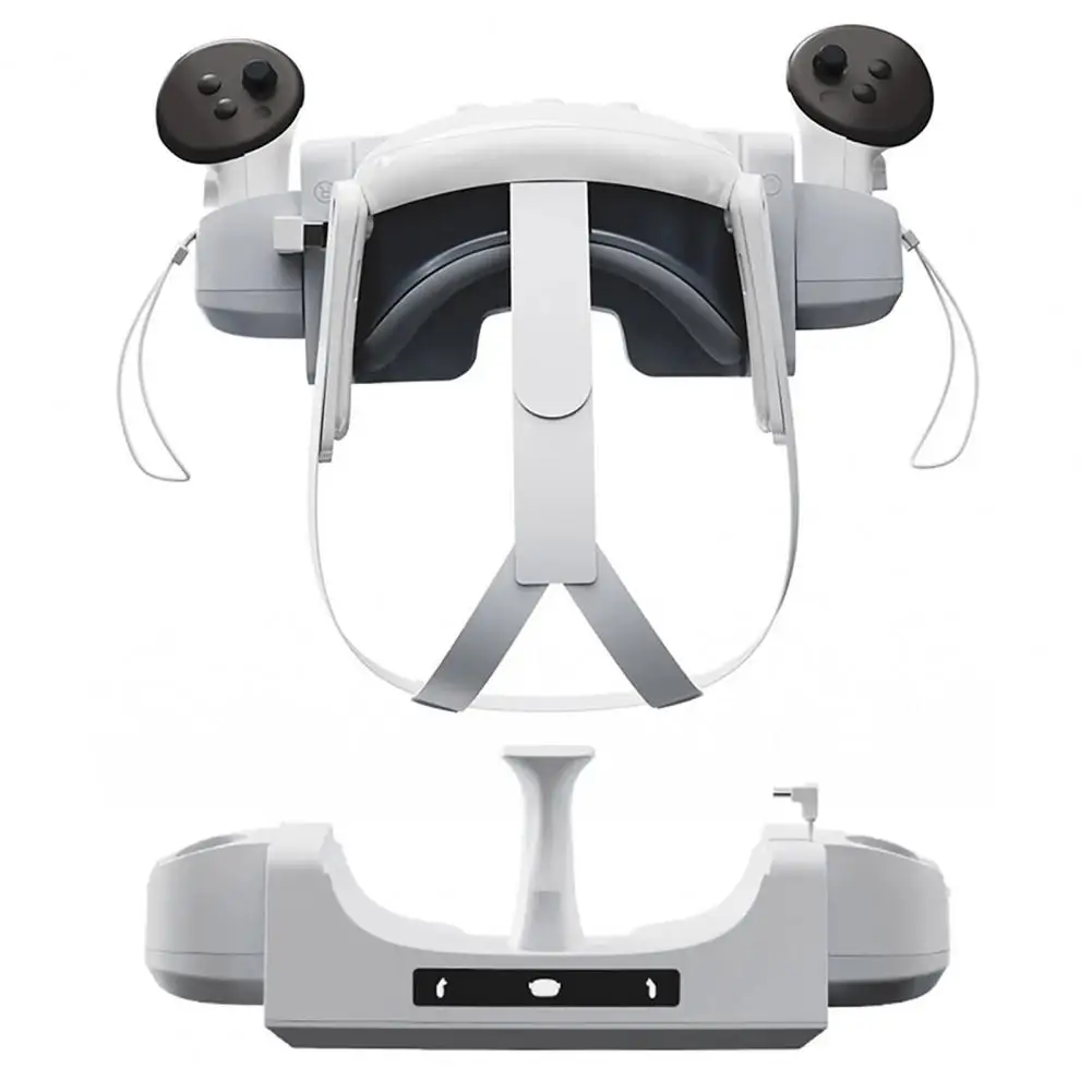 Vr Headset Charger Dock Oculus Quest Vr Headset Charger Station with Led Indicator Light Anti-slip Base Controller for Ultimate