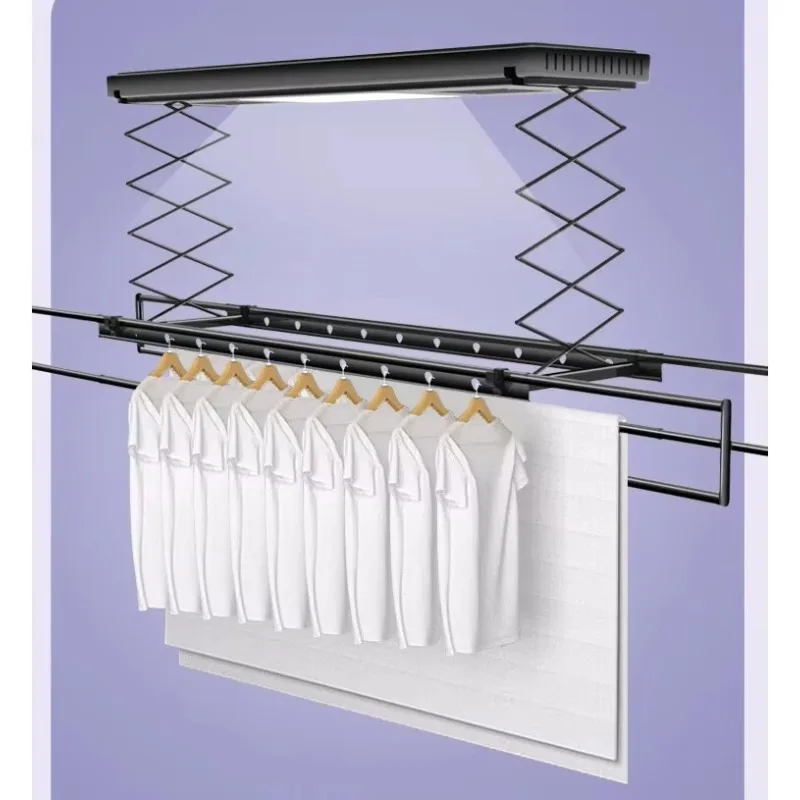 

Intelligent electric drying rack remote control lighting disinfection air drying automatic hanger