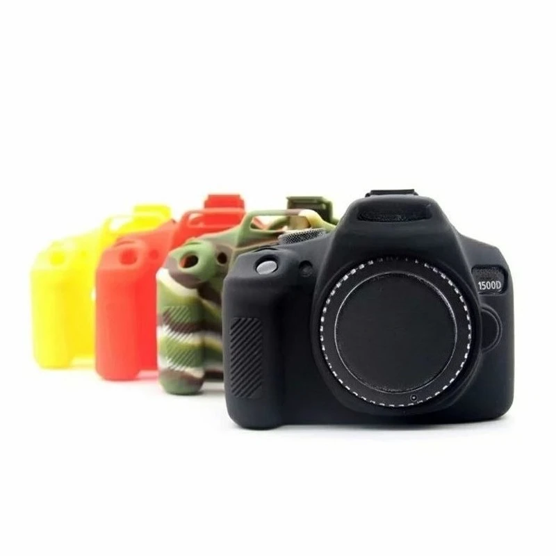 

Soft Silicone Armor Camera Bag Case Cover For Canon EOS 1200D Rebel T5 Digital Protector Cameras