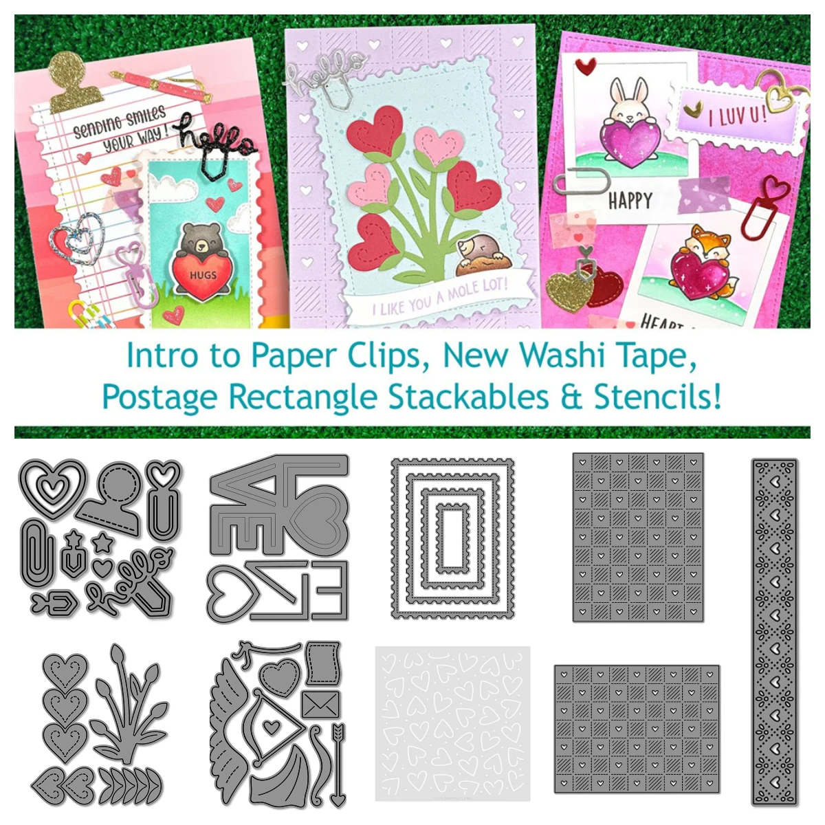 

Valentine Heart Blooms Border Dies Stencils for Scrapbooking Photo Album Embossing Cut Die DIY Paper Cards Decorative