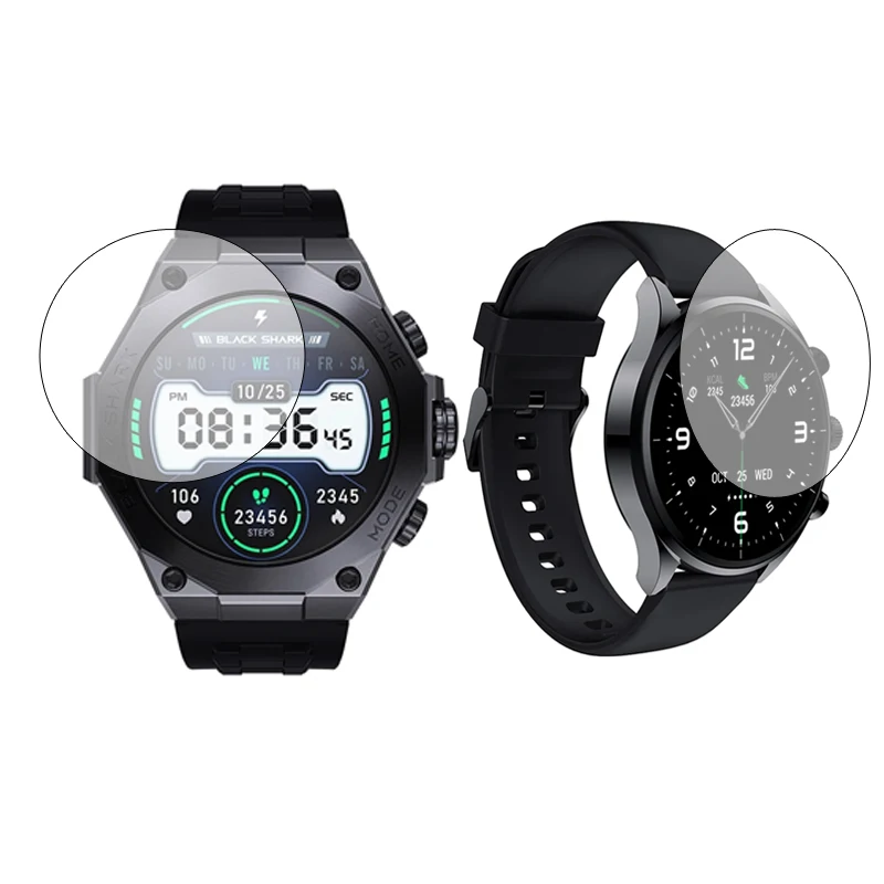 Película protetora transparente de vidro temperado duro para Black Shark S1 Pro/Classic Display Screen Protector Cover Acessórios para relógio inteligente