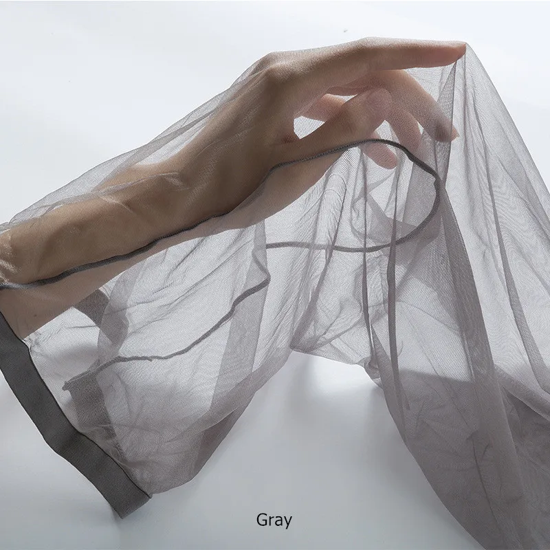 Ultradünner 0,1D-Damen-Sommerstrumpf, dünne Linie, im Schritt, eng, vollständig transparent, nahtlos, Zehenbereich, dehnbar, sexy Strumpfhose – Detail 5