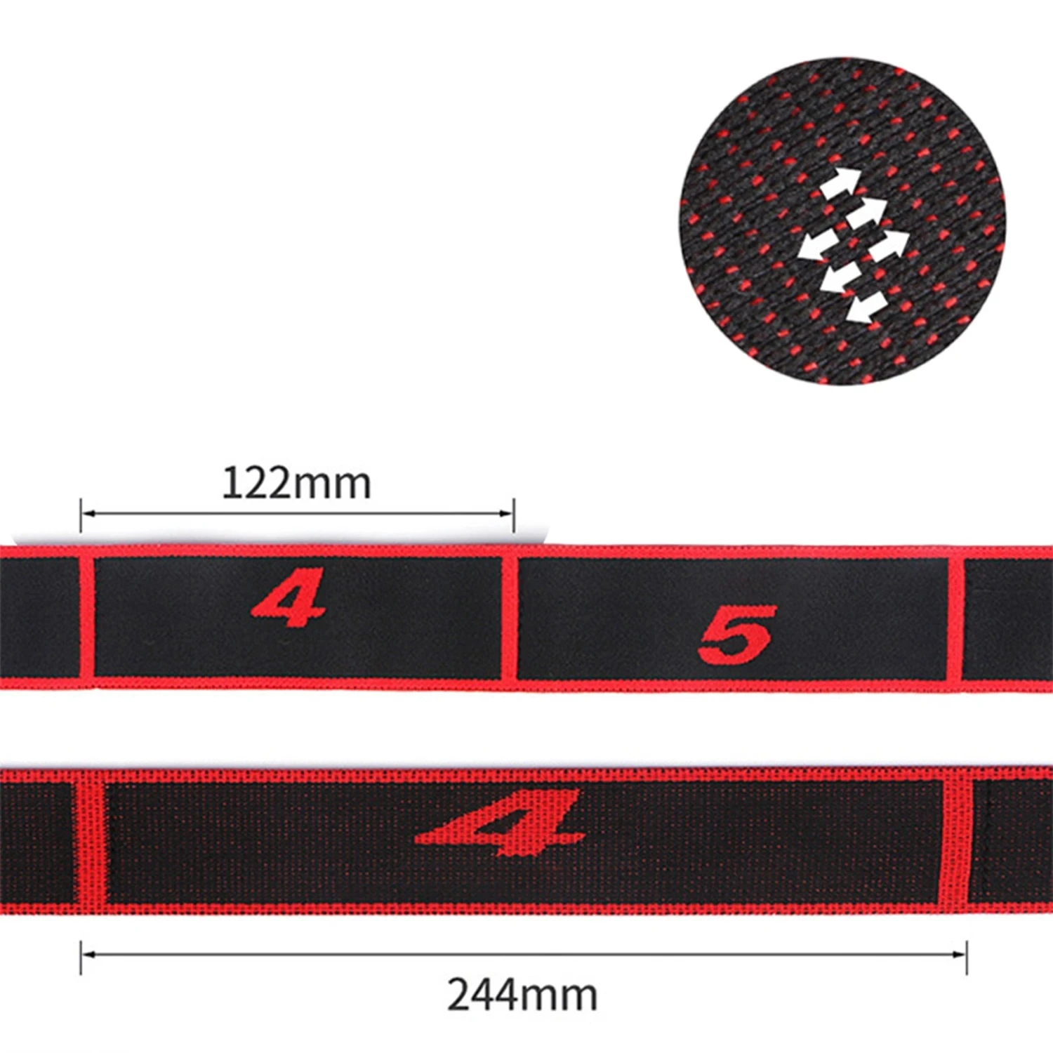 Bandas de resistencia para estiramiento de Yoga para adultos, cinturón multisegmento de alta elasticidad, cinturón de estiramiento asistido,