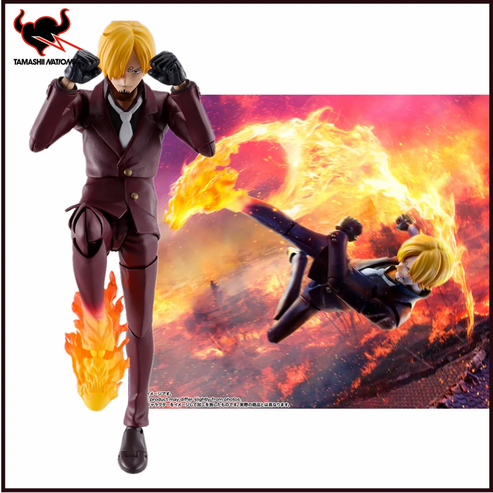 

In Stock Original One Piece S.H.Figuarts Sanji LUFFY Anime The Raid on Onigashima Toys for Children PVC Action Figure Collector