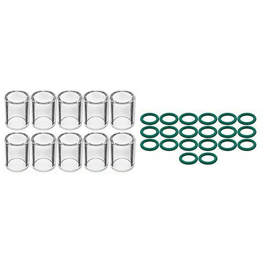 

For SR WP-17/18/26 and SR WP-9/20 TIG Welding Torch Compatible No.10 Glass Cup with O-Ring Seal for Stable Argon Gas Protection