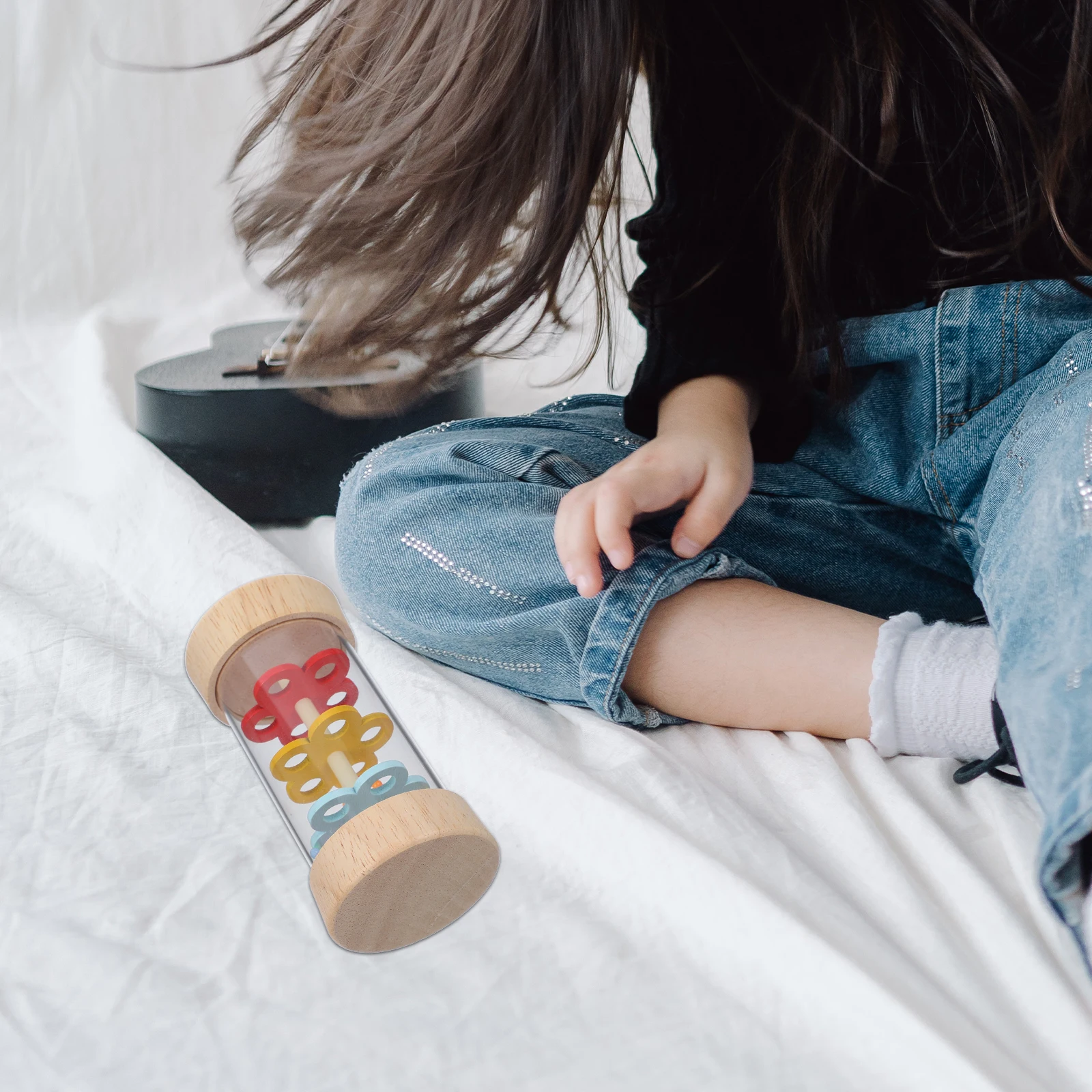 

1pc Rain Stick Wooden Plastic Rain Sound , Cognitive Musical Instrument, Educational Gift,