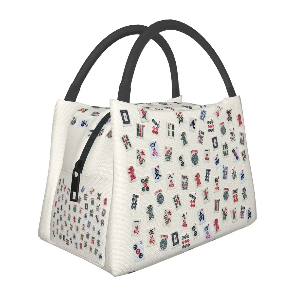 

Термосумка для обедов с дизайном плиток маджонга для женщин, герметичный контейнер для бенто-боксов, термоконтейнер для еды