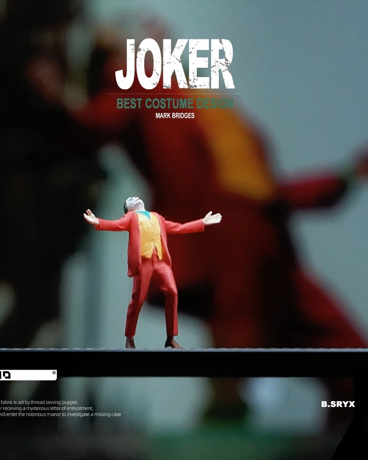 1/64 Dance Joker Miniature Model Resin Doll DIY Prop Shooting Scene Decoration Handmade Figure