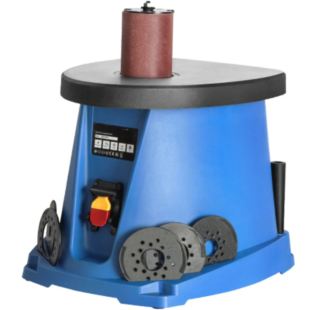 220V Desktop Shaft Oscillating Spindle Sander Sand Mill Roller Machine Woodworking Instrument Furniture Grinding Tool 14 inch