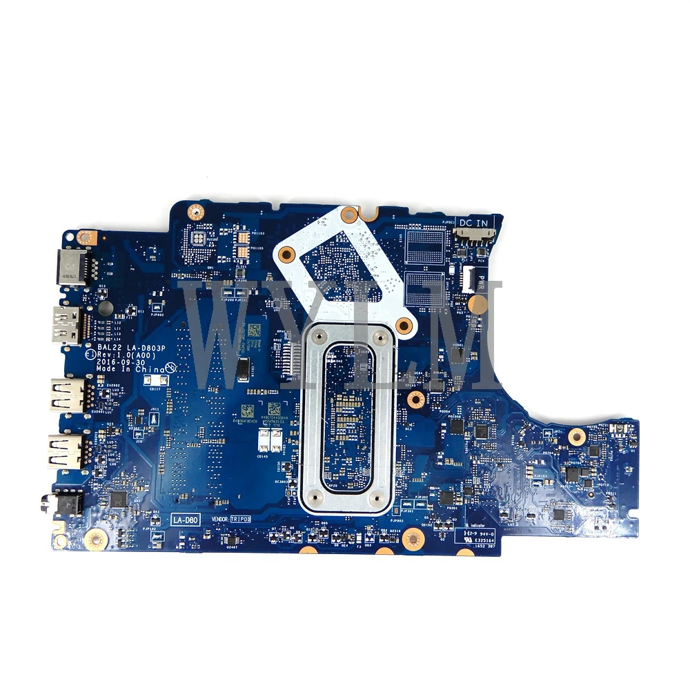 BAL22 LA-D803P A12-9700P Mainboard For DELL 5565 5765 BAL22 LA-D803P Laptop Motherboard Test ok Used