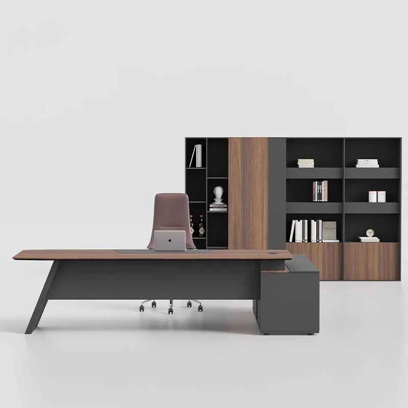 Wooden Modern Office Desk Computer Gaming Standing Office Desk Decoration Bedroom Design Large Mesa Ordenador Lounge Furniture