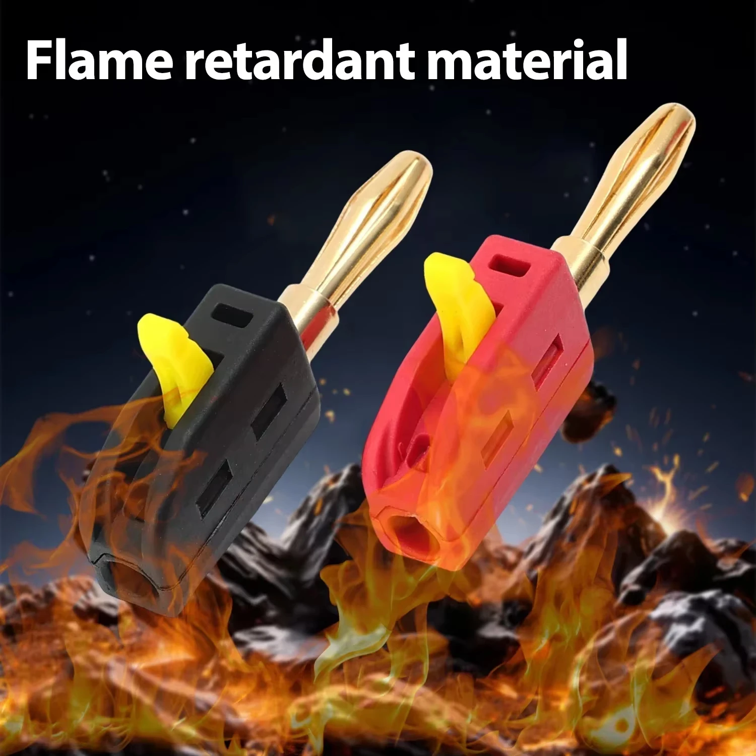 المحمولة 32A 4 مللي متر الموز التوصيل لحام الاتصال السريع عالية الحالي مطلية بالذهب الموز موصلات الصوت النحاس مكبرات الصوت مكبر للصوت