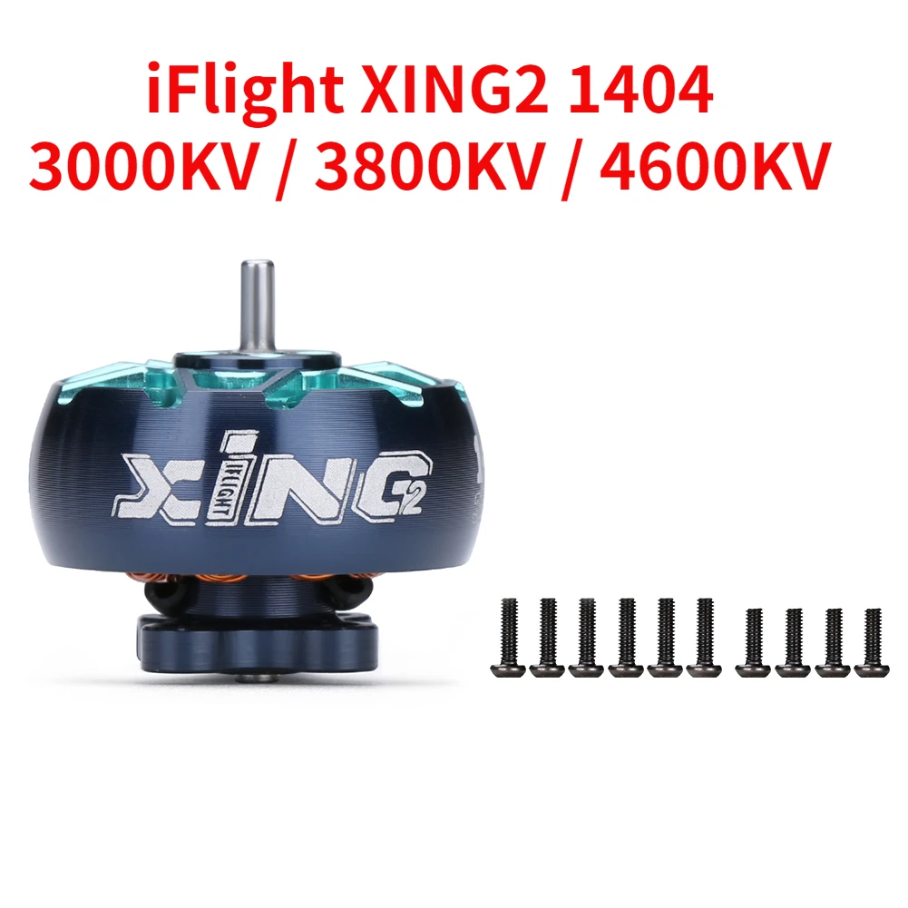 iFlight XING2 1404 3000KV / 3800KV / 4600KV 2S-4S Toothpick Ultralight Build (unibell) motor for FPV