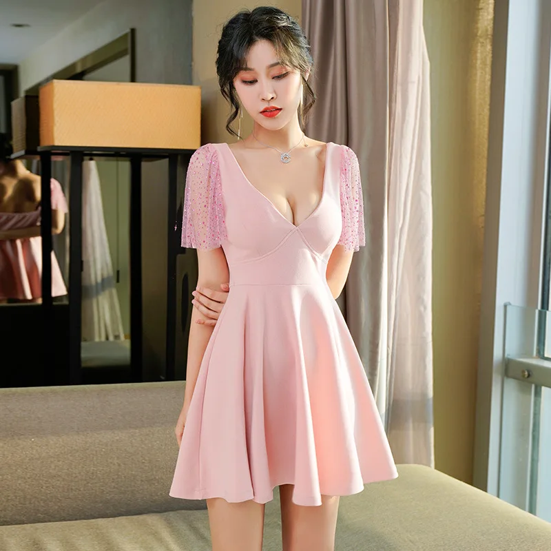 

Модное женское платье Xinyidai для ночного клуба, розовое, для работы в баре, облегающее, оптом