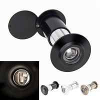 200 Degree Door Viewer Adjustable HD Glass Lens Wide Angle Peephole Security Hidden Door For 40-65mm/45-75mm Thickness Hardware