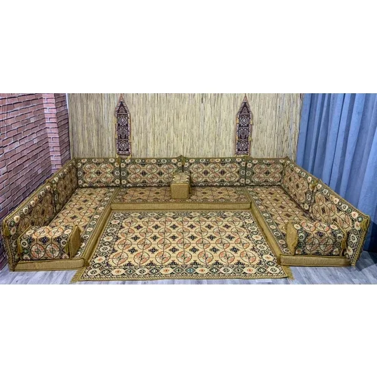 Oriental Floor Seat Ethnic Sofa Ottoman Arab Parliamentary Sofa Jalsa Set Floor Seat Afghan Toshak Parliamentary Oriental Corner