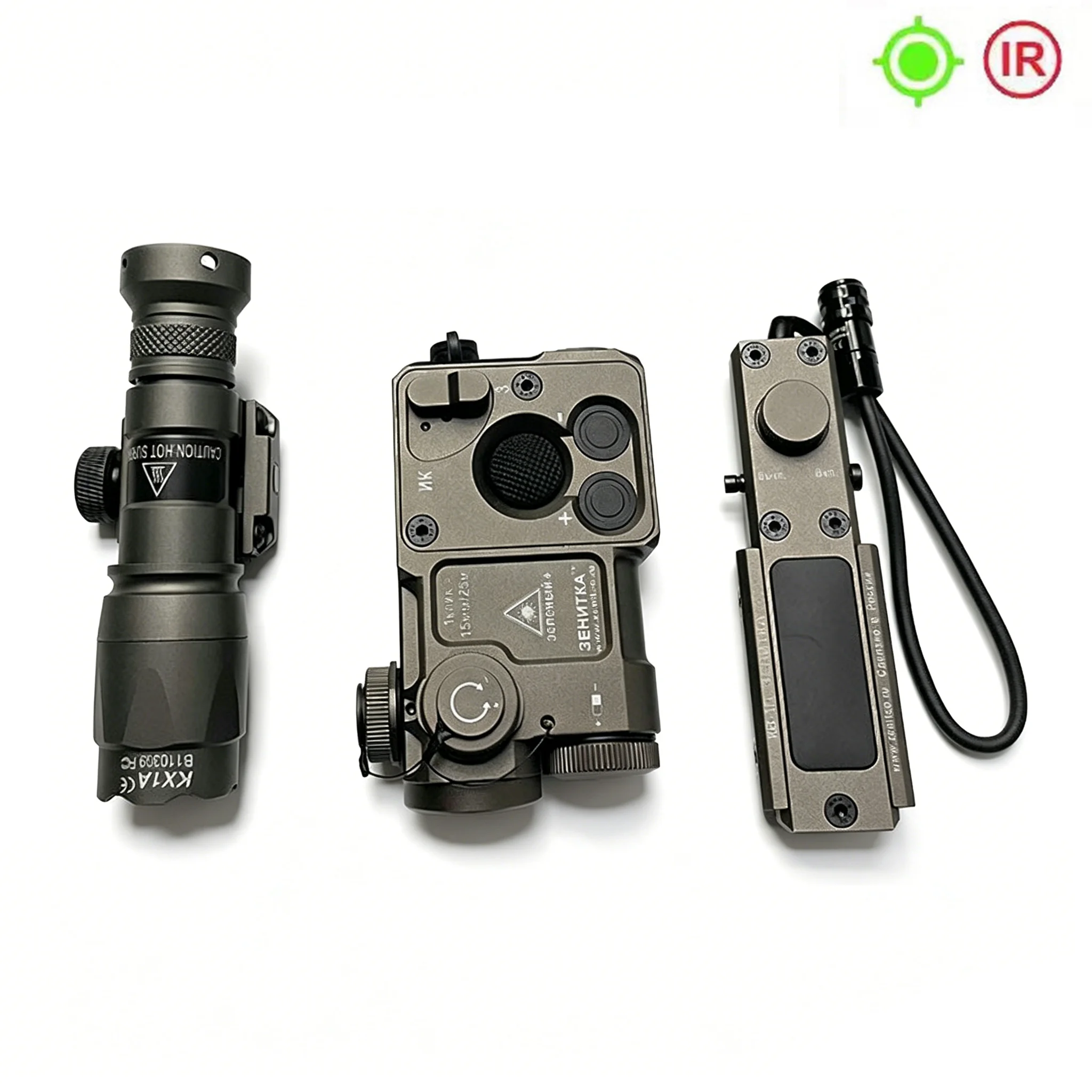 Zenitco Perst-4 Combined Device PEQ Green IR Sight for Airsoft AR15 AK47 PEQ15 NGAL L3 Flashlight