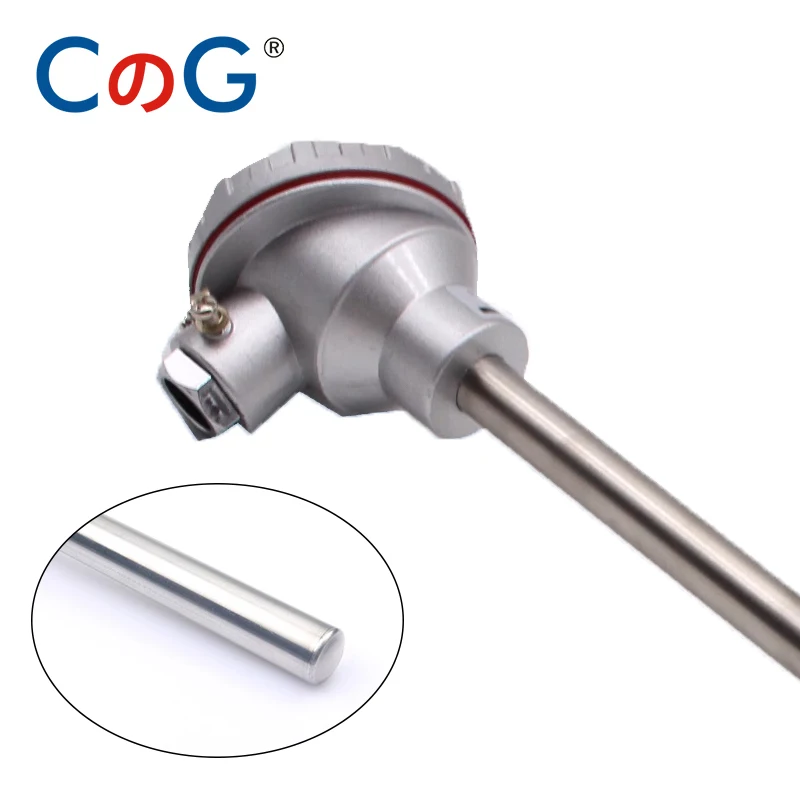 CG WRN-130 0-1300Degree Diameter 10mm High Precision K Type Probe Armor Head Assembly Thermocouple Industrial Temperature Sensor