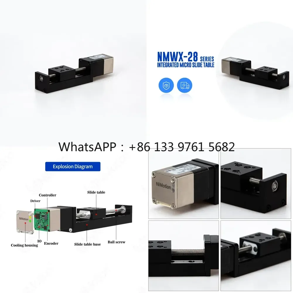 WSQ NMWX28 Integrated Micro Precision Sliding Platform Module T-shaped Screw Line Rail Small Electric Cylinder Sliding