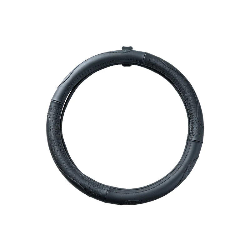 Suitable for car steering wheels with a 38cm circular outer diameter – leather steering wheel cover.