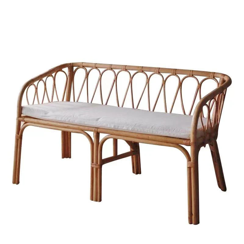

Rattan leisure rattan chair B & B ins natural rattan double sofa small apartment balcony living room home