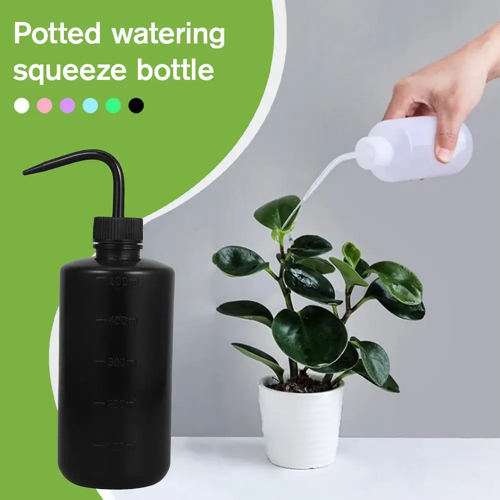 500ml Potted Plant Watering Squeeze Bottle Plastic Safety Wash Bottles Lab Non-Spray Tattoo Squeeze Bottle Tattoo Accessories