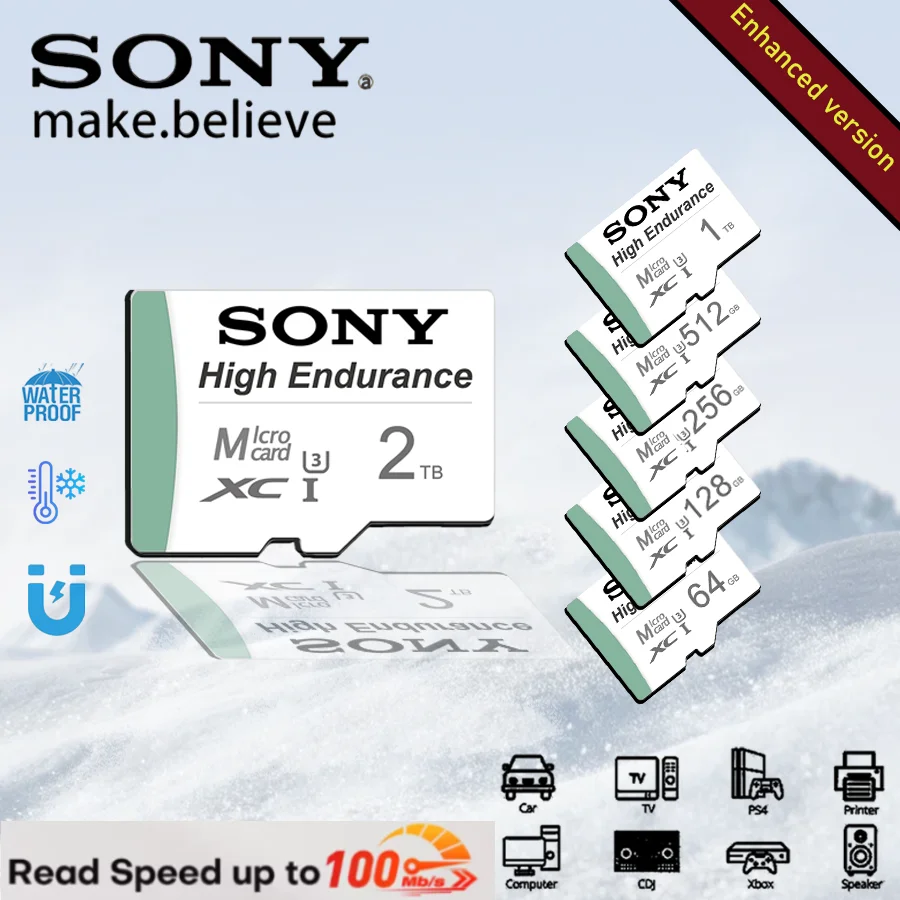

SONY SD Card High Speed C10 U3 Micro SD Card 2TB 1TB 512GB 256GB 128GB 64GB V30 Memory Card for Cameras And Surveillance Devices