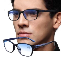 Lesebrille Männer Anti Blau Rays Presbyopie Brillen Antifatigue Computer Brillen mit + 1,5 + 2,0 + 2,5 + 3,0 + 3,5 + 4,0