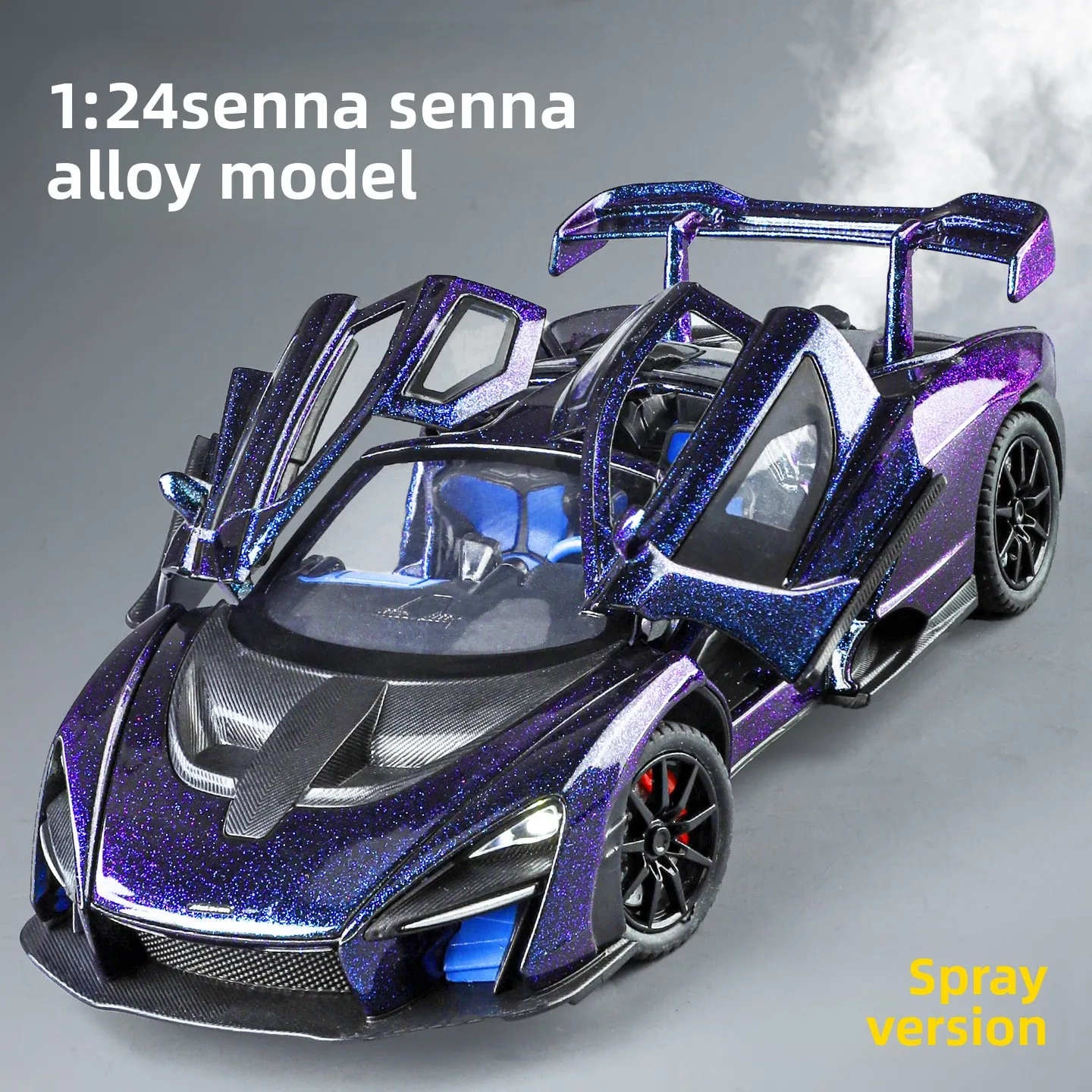 1:24 Seine Alloy Car Model Simulation Sports Car Die-casting Alloy Ornaments Collection Toy Car Boy Birthday Gift