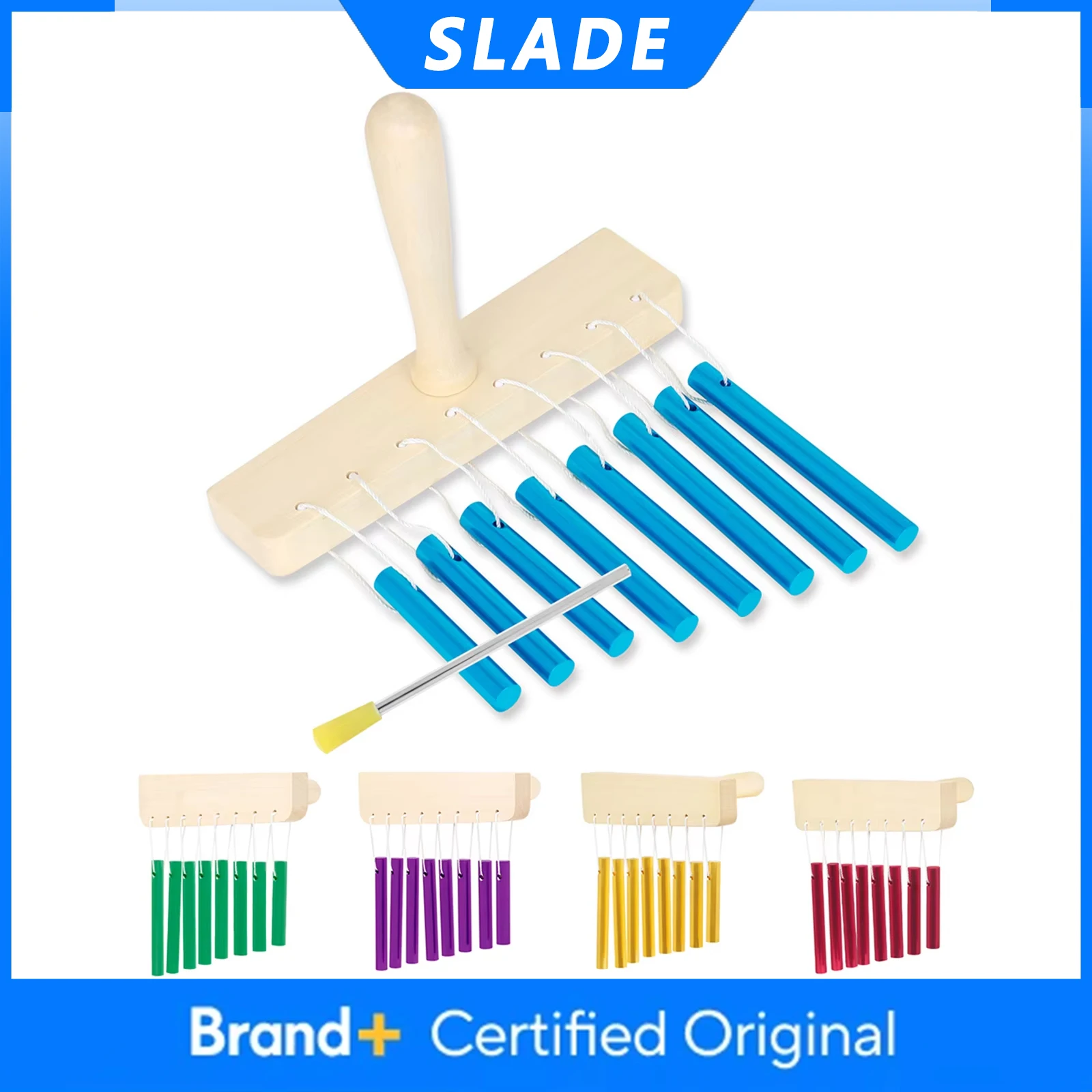 Musical Instrument Chimes - SLADE 8 Tone Wind Chimes Single-Row
