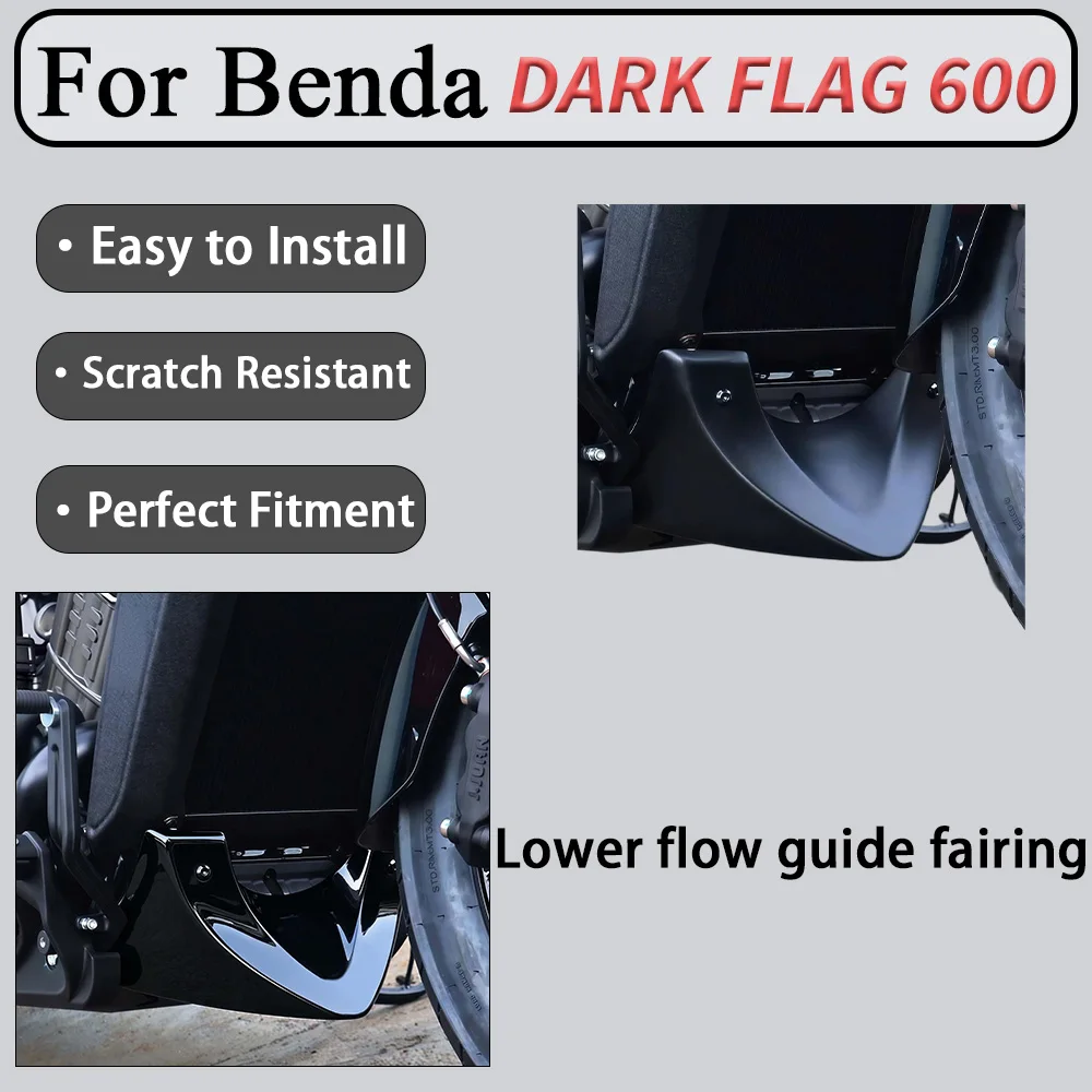 For Benda DARK FLAG 600 Lower Aerodynamic Panel Matte Wear-Resistant Underbody Shell Enhances Vehicle Flow And Durability
