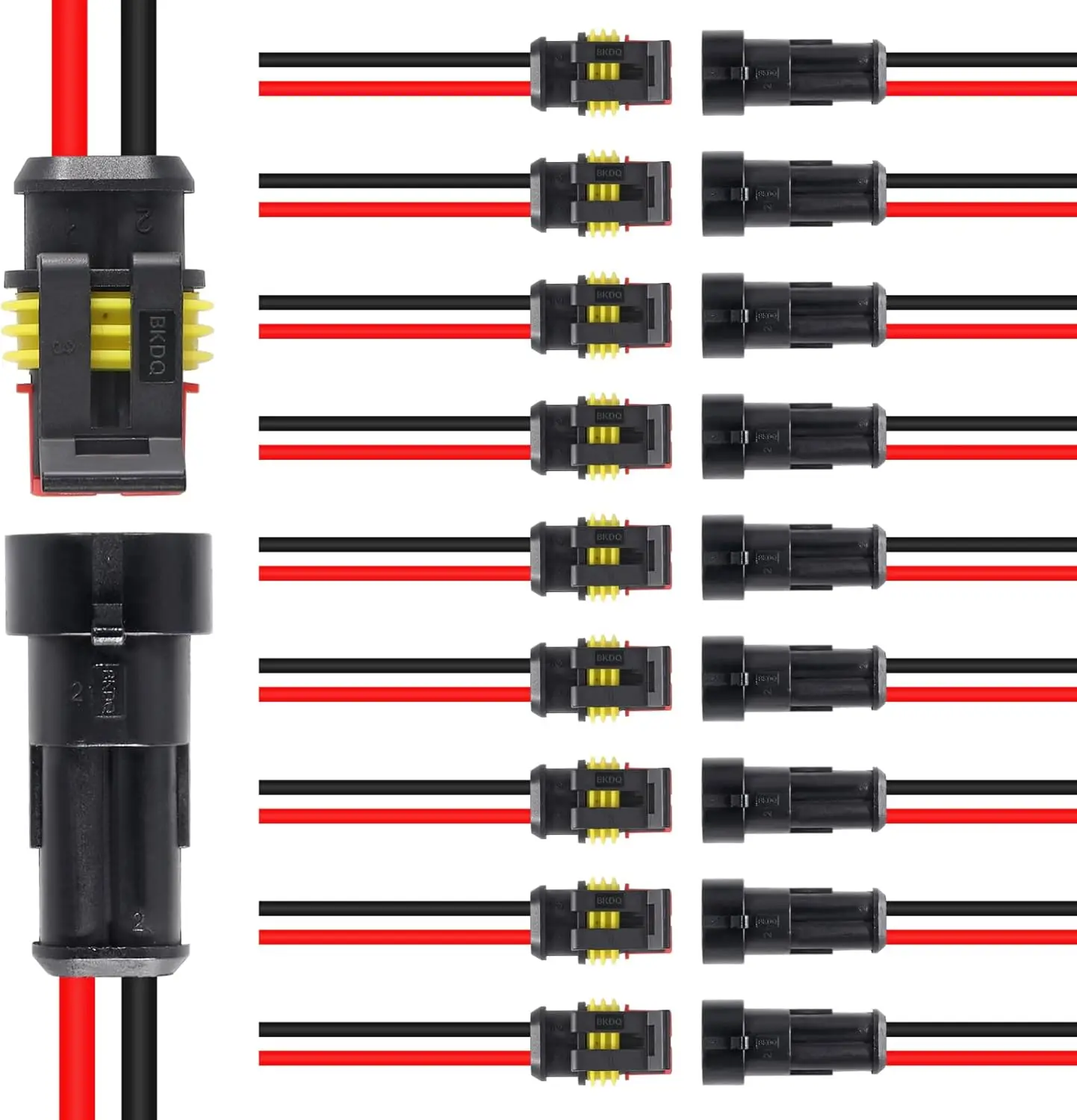 10Sets 2 Pin Wire C…