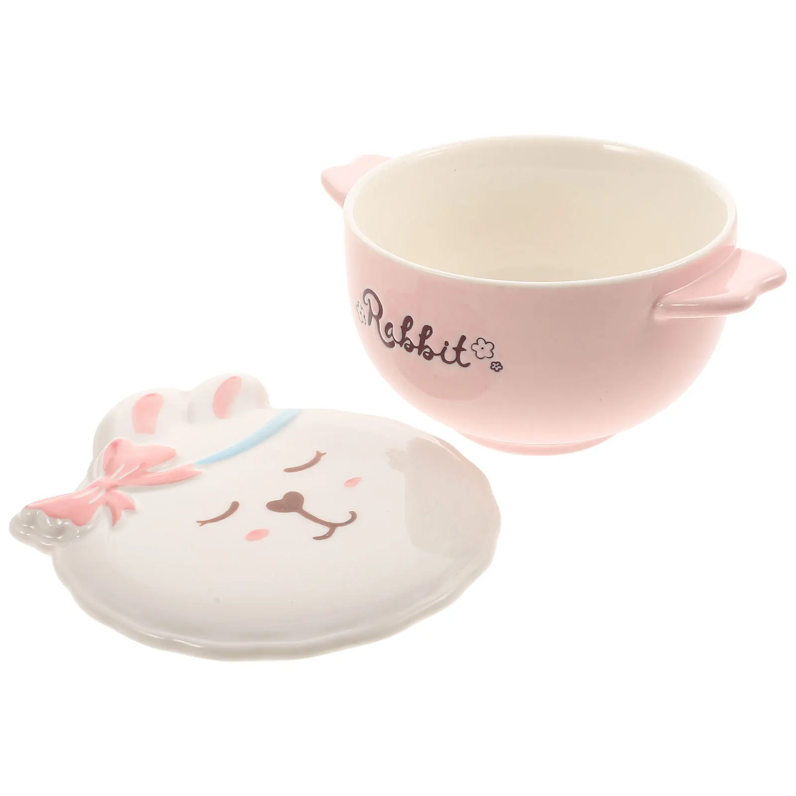 

Double Handle Ceramic Bowl Kids Breakfast Soup Bowl Kitchen Microwave Safe Oven Safe Sturdy Soup Bowls