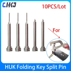 Chkj 10 Stks/partij Vervangende Pin 1.0/1.25Mm Voor Huk Vouwen Sleutel Split Opvouwbare Sleutel Afstandsbediening Pin Tangen Slotenmaker Gereedschap