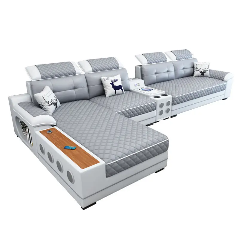 New leave-in latex dismantling and washing technology fabric sofa, simple and modern living room size apartment combination