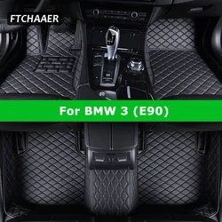 FTCHAAER Custom Car Floor Mats For BMW 3er E90 2005-2013 316-335 Auto Carpets Foot Coche Accessorie