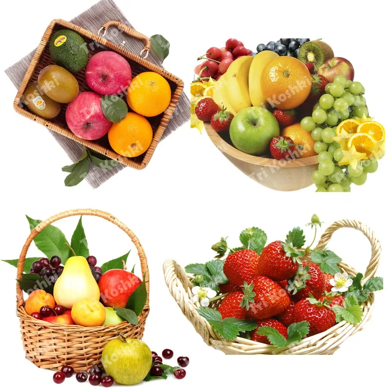

Tri koshki RC063 Fresh Fruit Kitchen Sticker Decal Pvc Waterproof Living Room Wall Decoration Cabinet Refrigerator Door Sticker