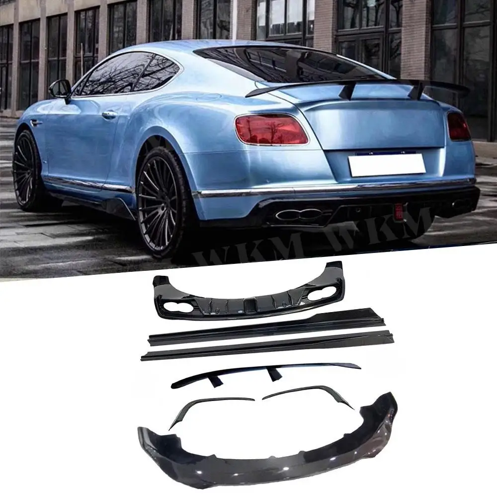 

Carbon Fiber Front Lip Rear Spoiler Side Skirts Trunk Rear Wings Body Kits for Bentley Continental 2015-2017 Car Styling FRP