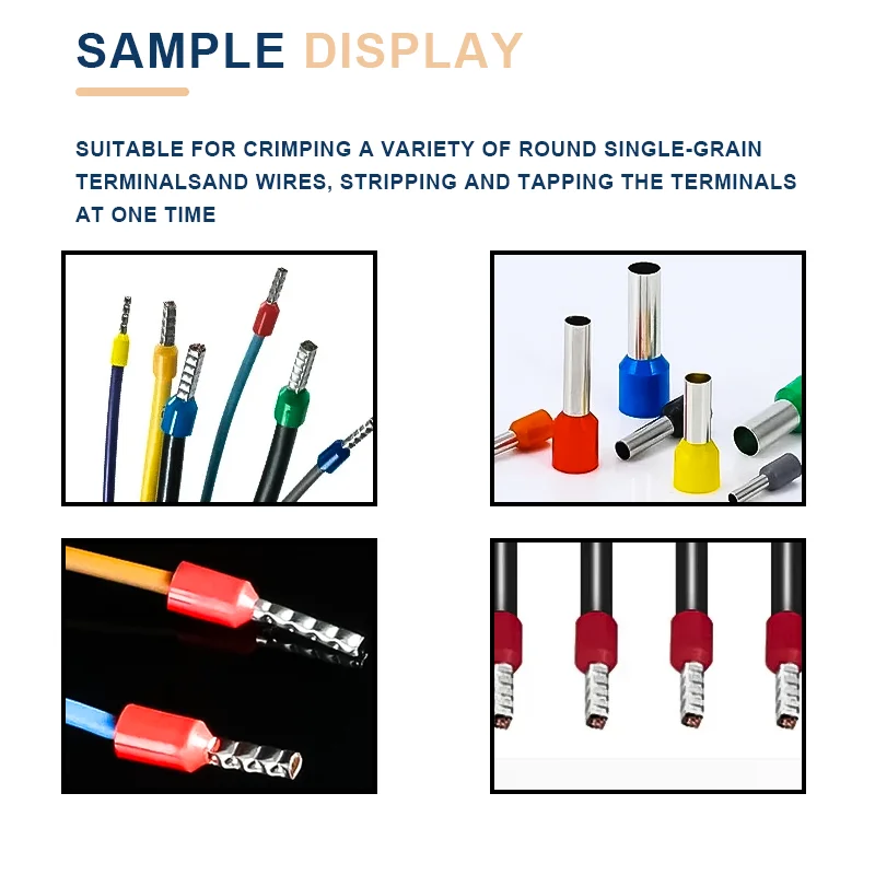 Semi Automatic Wire Stripping and Ferrule Crimping Machine Touch Screen PLC Control for Insulated Tube Terminal 0.5-4.0mm²