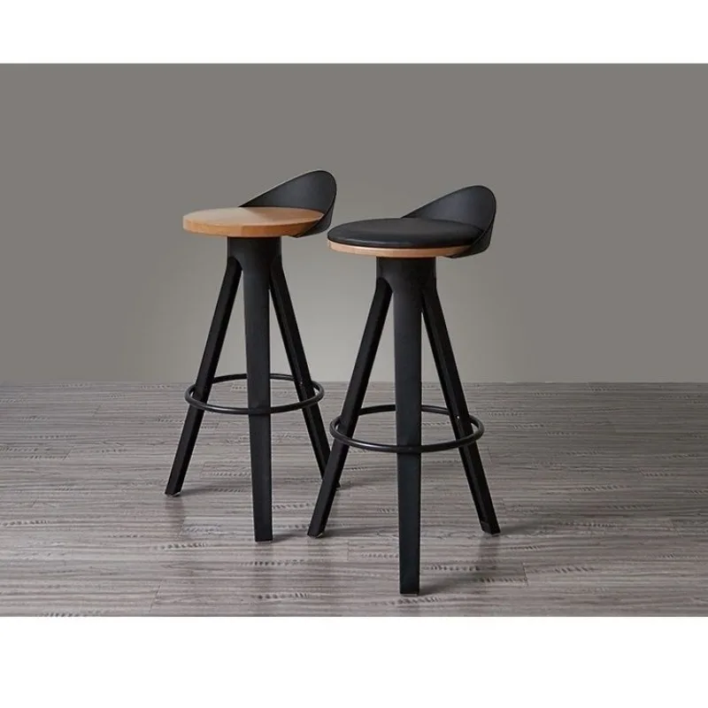 Minimalist Wrought Iron High Stools for Home Bar Stylish Design Modern Scandinavian Luxury Bar Stools