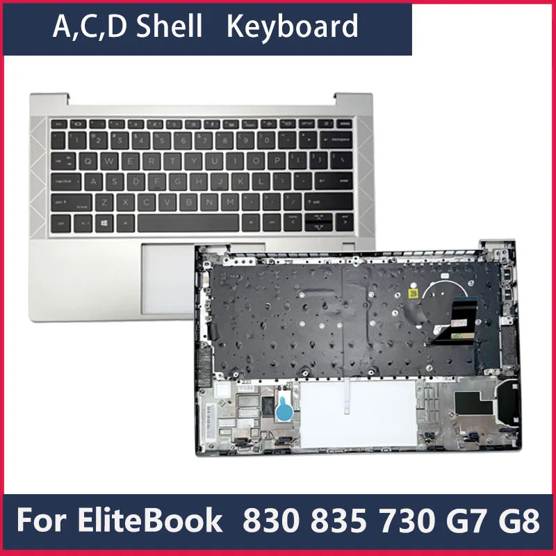 Для ноутбуков HP EliteBook 830, 835, 730, 735 G7, G8: клавиатура, C-панель, упор для рук, комплектующие, аксессуары
